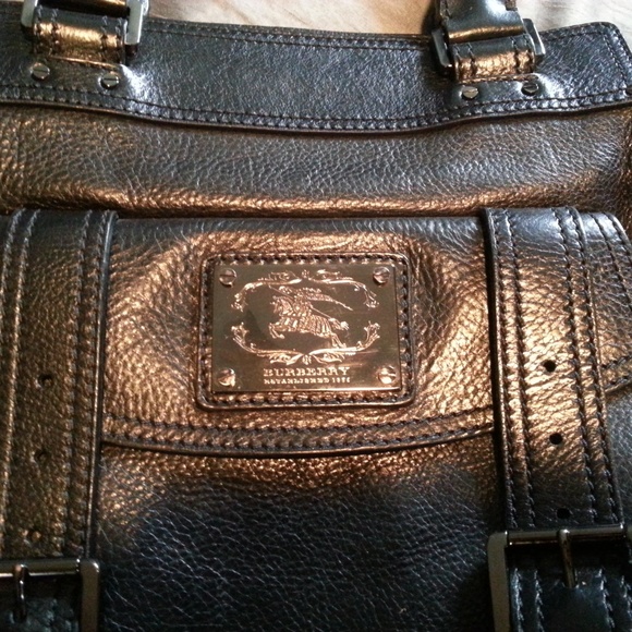 Authentic Burberry Handbag - 17" by 16" - Picture 3 of 8